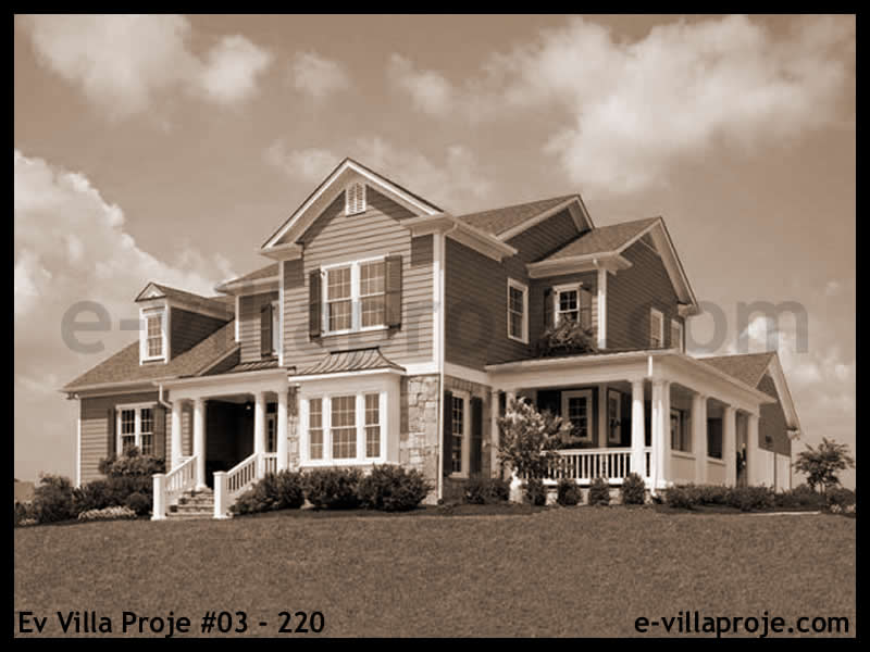 Ev Villa Proje #03 – 220 Ev Villa Projesi Model Detayları