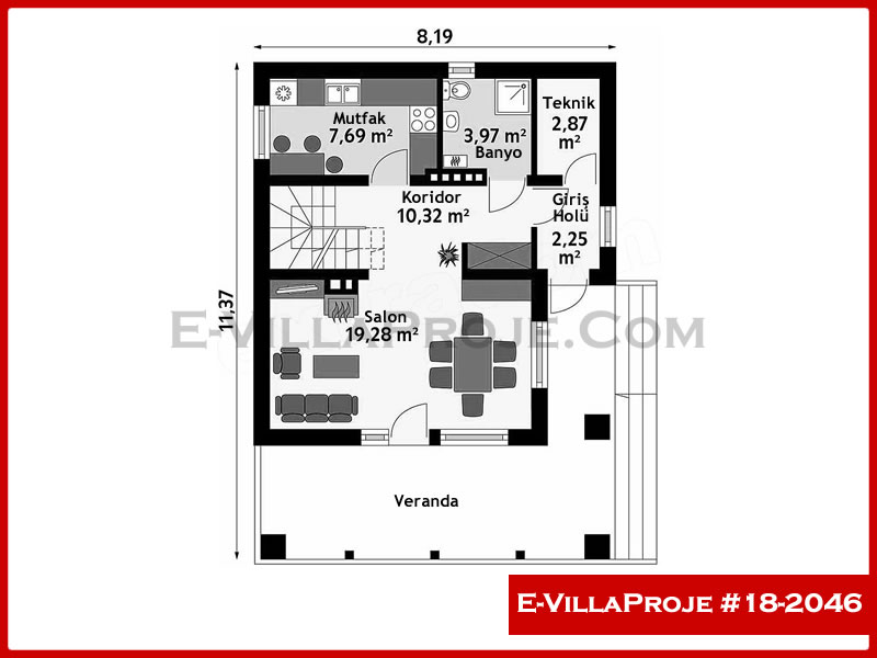 Ev Villa Proje #18 – 2046 Ev Villa Projesi Model Detayları