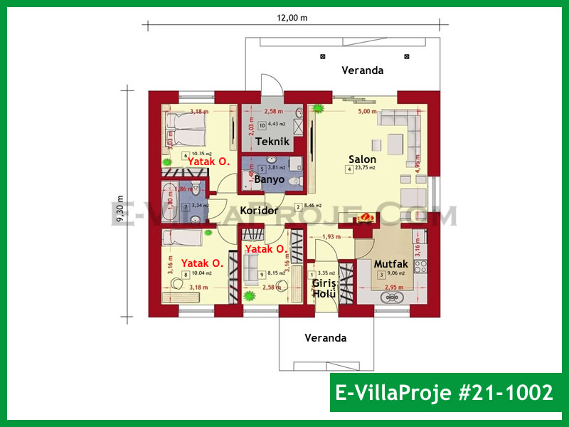 Ev Villa Proje #21 – 1002 Ev Villa Projesi Model Detayları