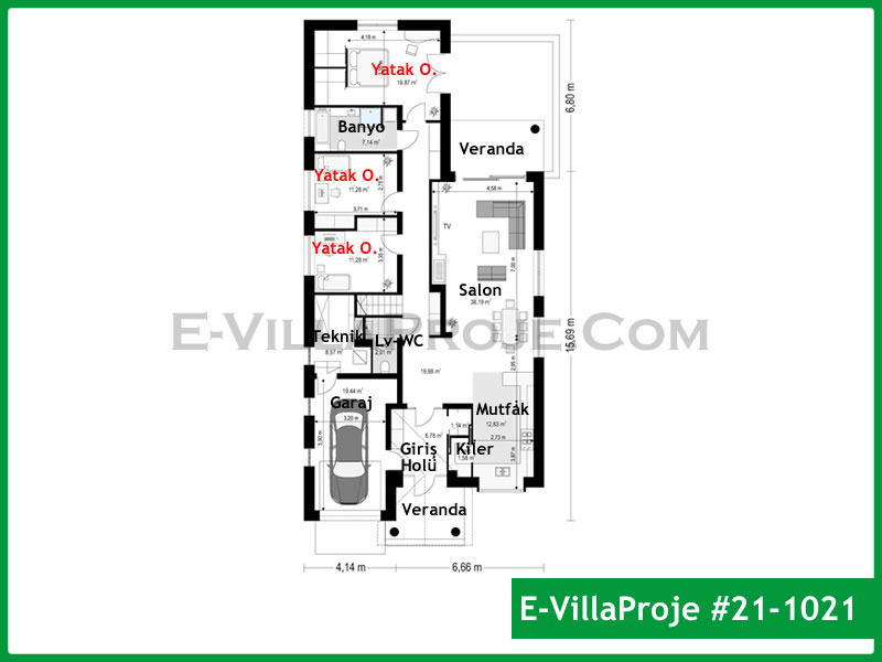 Ev Villa Proje #21 – 1021 Ev Villa Projesi Model Detayları