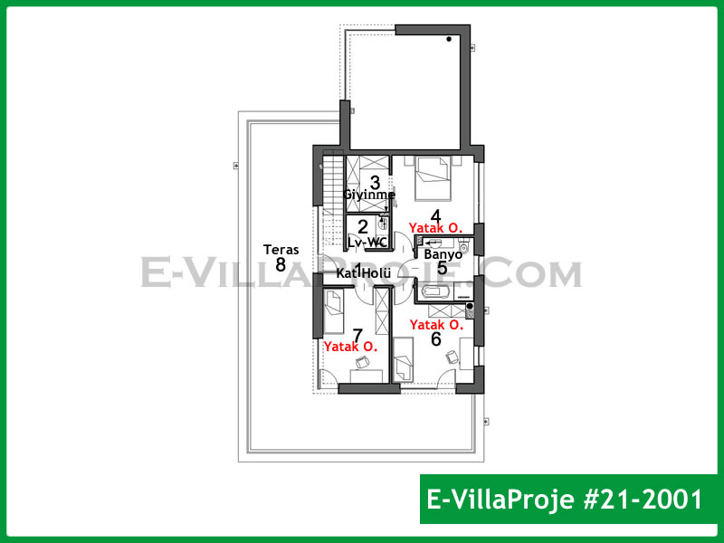 Ev Villa Proje #21 – 2001 Ev Villa Projesi Model Detayları