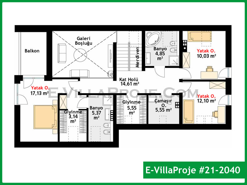 Ev Villa Proje #21 – 2040 Ev Villa Projesi Model Detayları