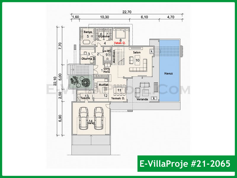 Ev Villa Proje #21 – 2065 Ev Villa Projesi Model Detayları