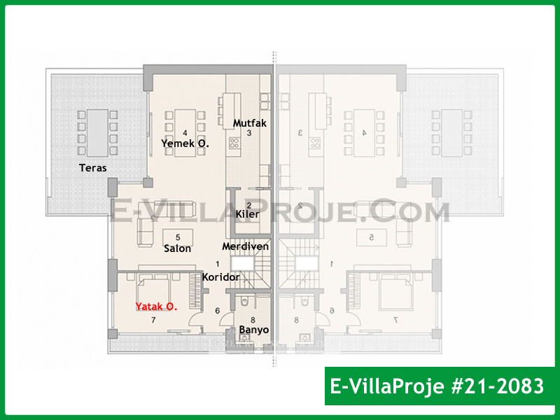 Ev Villa Proje #21 – 2083 Ev Villa Projesi Model Detayları