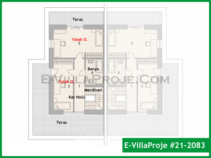 Ev Villa Proje #21 – 2083 Ev Villa Projesi Model Detayları