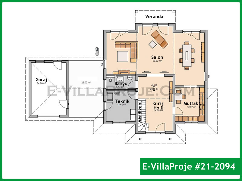 Ev Villa Proje #21 – 2094 Ev Villa Projesi Model Detayları