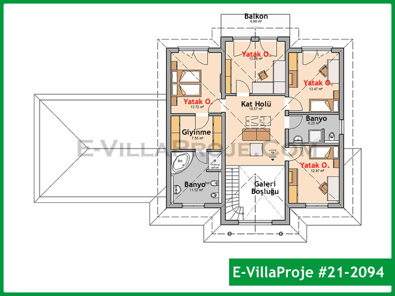 Ev Villa Proje #21 – 2094 Ev Villa Projesi Model Detayları