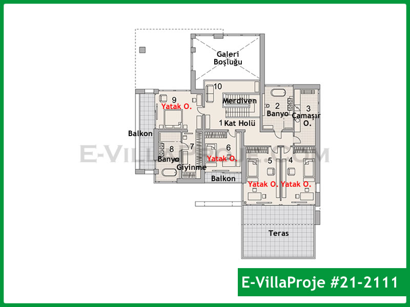 Ev Villa Proje #21 – 2111 Ev Villa Projesi Model Detayları