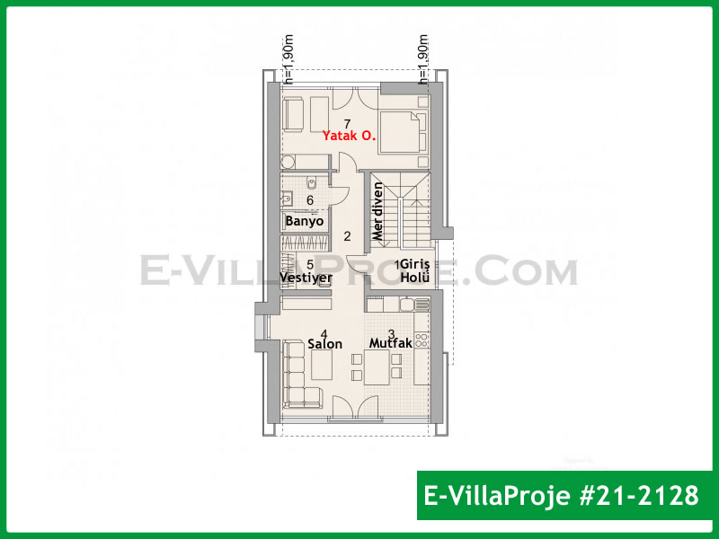 Ev Villa Proje #21 – 2128 Ev Villa Projesi Model Detayları