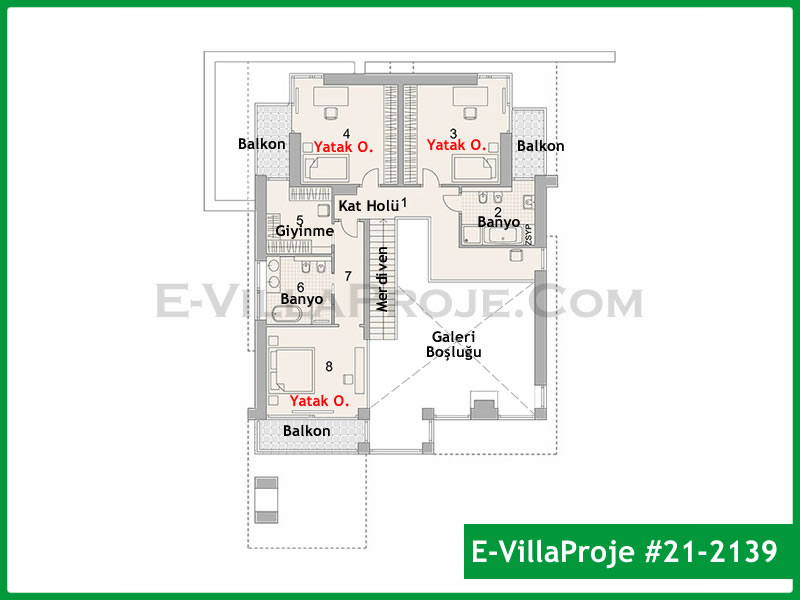 Ev Villa Proje #21 – 2139 Ev Villa Projesi Model Detayları