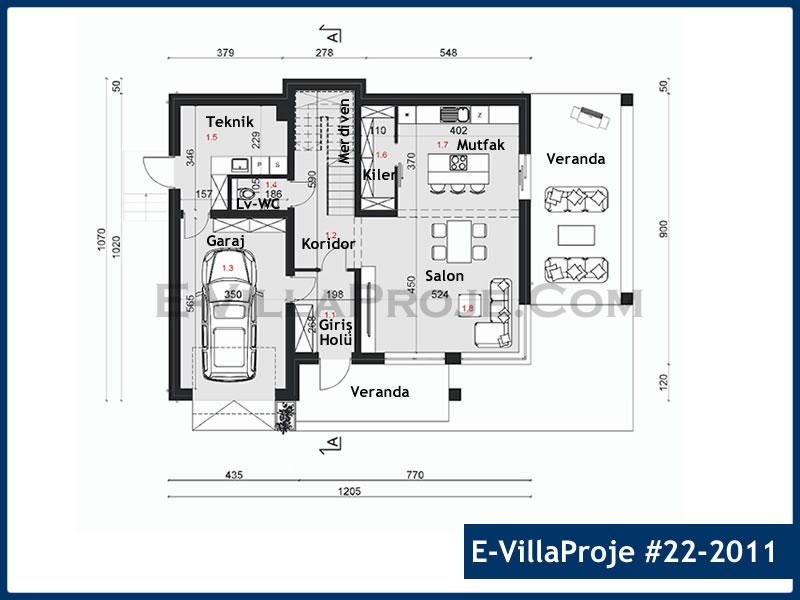 Ev Villa Proje #22 – 2011 Ev Villa Projesi Model Detayları